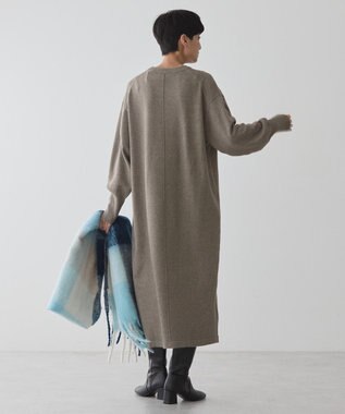 AMERICAN HOLIC クルーネックニットワンピース Mocha