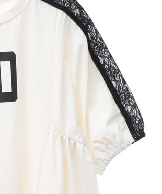 CRAFT STANDARD BOUTIQUE 接触冷感/UVカット/レースライン入りチュニック Off White