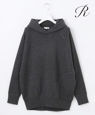  【R(アール)】マイクロンメリノウール ニットフーディー