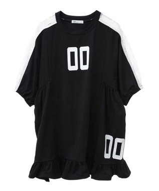 CRAFT STANDARD BOUTIQUE 接触冷感/UVカット/レースライン入りチュニック Black