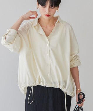 AMERICAN HOLIC シアードローコードシャツ Ivory