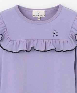 組曲 KIDS 【110-140cm】プチフルール カットソー アイリス系