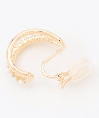 組曲 パールライクメタルアーチ イヤリング ゴールド系