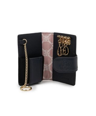 CLATHAS ワッフル スマートキーケース ネイビー