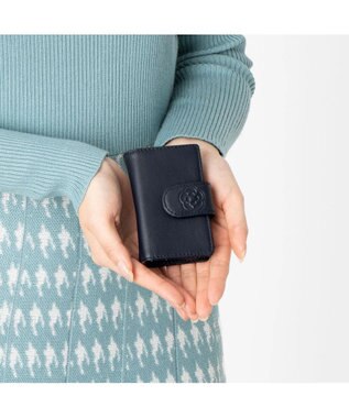 CLATHAS ワッフル スマートキーケース ネイビー