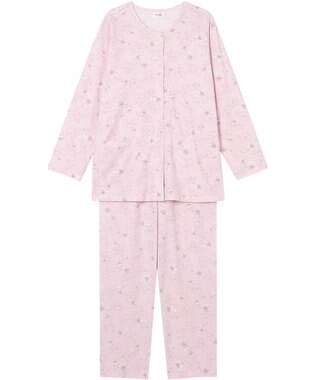 Wing 【数量限定　特別価格】 ウイング スリープ パジャマ 長袖 長ズボン 綿100％ スムース素材 レディース EP7992 ウイング／ワコール