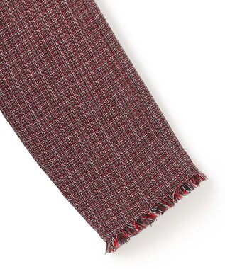 23区 S ツイーディーカラーミックス ノーカラー ジャケット レッドミックス