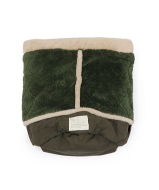 PET PARADISE ペットパラダイス 遠赤外線 寝袋  筒型《オニオン柄》 S カーキ