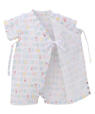 MIKI HOUSE HOT BISCUITS 【ミキハウス】【50-80cm】甚平オール サックス