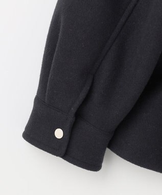 ANY SIS ウールライクショート アウター ネイビー