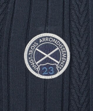 23区GOLF 【MEN】【ウォッシャブル】コットンブレンドニットベスト ネイビー系