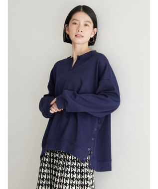 AMERICAN HOLIC カフタンサイドボタンポンチプルオーバー Blue