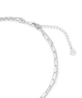 23区 【WEB&一部店舗限定】アシンメトリーチェーンコイン ネックレス シルバー系