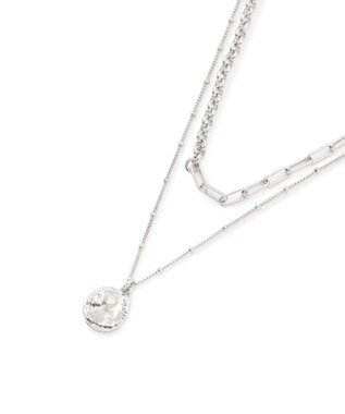 23区 【WEB&一部店舗限定】アシンメトリーチェーンコイン ネックレス シルバー系