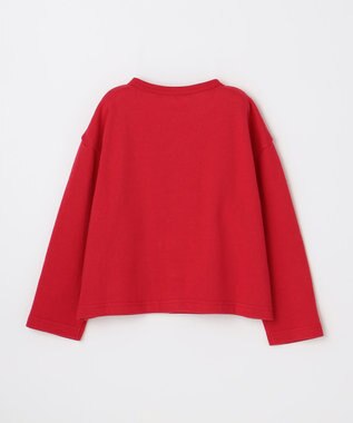 ANY KIDS 【ke ke ke】カラースナップカーディガン レッド