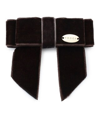 TOCCA 【ブローチ取り外し可】VELVET RIBBON FURTIPPET ティペット ベージュ系