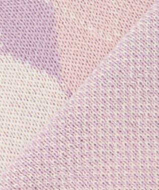 ANY KIDS アーガイル ニット ベスト ラベンダー系