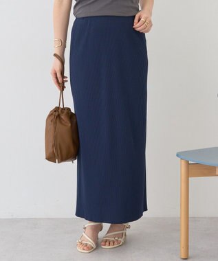 AMERICAN HOLIC 針抜きリブタイトスカート Navy