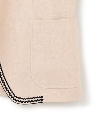 J.PRESS MEN 【J.PRESS ORIGINALS】Linen Basket 2B Club Jacket / Made in Japan アイボリー系