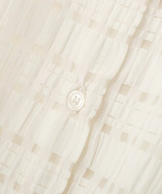 AMERICAN HOLIC シアーチェックシャツ Ivory