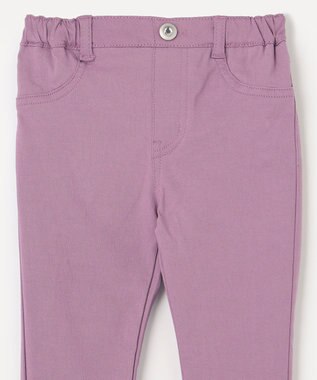 ANY KIDS 裾リボンストレート パンツ ラベンダー