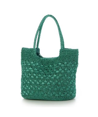 UNBILLION カシュカシュ cachecache / メタリックコード柄編みトートバッグ