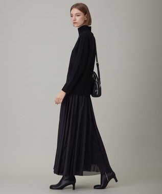 ICB 【洗える】ハイゲージチュール スカート ブラック系