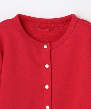 ANY KIDS 【ke ke ke】カラースナップカーディガン レッド