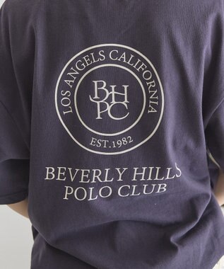 AMERICAN HOLIC 【BEVERLY HILLS POLO CLUB】バックプリントTシャツ Navy