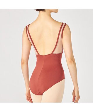 Chacott ノースリーブレオタード カッパーブラウン