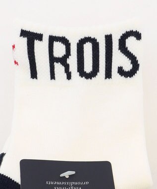 23区GOLF 【WOMEN】ロゴラインハーフソックス 15cm ホワイト系