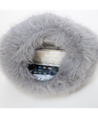 UNBILLION カカトゥ kakatoo / オーバルファーバッグ GY