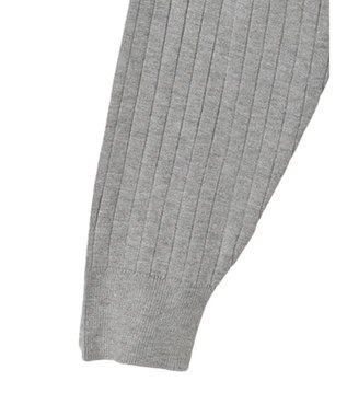 CRAFT STANDARD BOUTIQUE ワイドリブクルーネックニットプルオーバー Light Gray