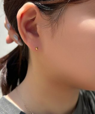 Phoebe 【金属アレルギー対応】メタルビーンズピアス　ゴールド/サージカルステンレス ゴールド