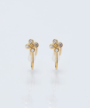 Phoebe 【痛くないシリーズ/金属アレルギー対応】タイニーフローラライトフィットイヤリング/サージカルステンレス ゴールド ゴールド