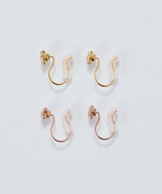 Phoebe 【痛くないシリーズ/金属アレルギー対応】タイニーフローラライトフィットイヤリング/サージカルステンレス ゴールド ゴールド