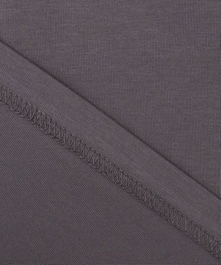 ANY L 【洗濯機可/接触冷感/UVケア】オーガビッツロングスリーブTシャツ チャコール×ロゴ