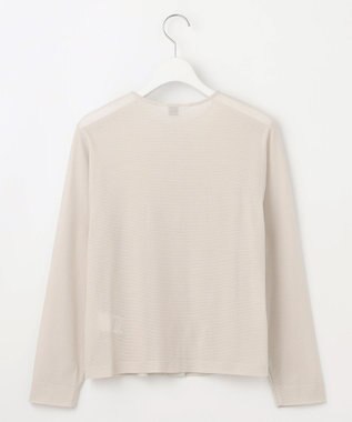 J.PRESS LADIES L シアータックフライス カーディガン ライトグレー系