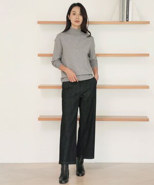 J.PRESS LADIES 【ご好評につき新色追加！・WEB限定カラーあり・洗える】PRINCE タートルネック ニット トップグレー系