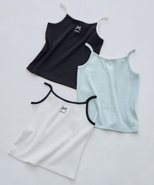 ANY KIDS テレコ キャミソール オフホワイト