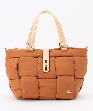 LA BAGAGERIE パデットブロック2WAYミニトート キャメル