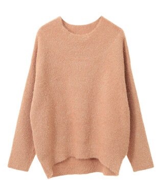 YECCA VECCA 2wayラメフェザーニット Orange