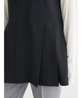 Green Parks ・Ｐｅｔｉｔ　Ｆｌｅｕｒ　サイドプリーツベスト Black