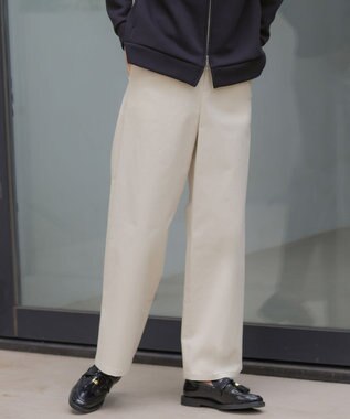 J.PRESS LADIES チノストレッチ ワイドパンツ