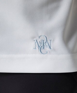 FILA GOLF／marie claire 【Marie claire sports】ロゴ刺繍半袖ポロシャツ ホワイト