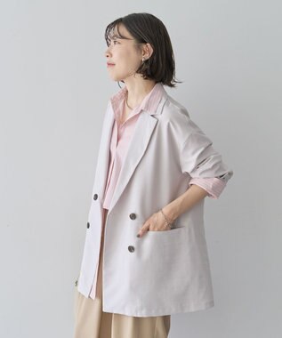 Green Parks オーバーサイズＷ釦ライトジャケット Light Gray