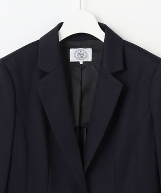 J.PRESS LADIES 【セットアップ対応・洗える・抗菌防臭】T/Cポンチ テーラード ジャケット ネイビー系