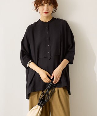 AMERICAN HOLIC 【WEB限定】接触冷感バンドカラーチュニック