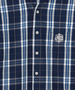 J.PRESS KIDS 【140-170cm】ストライプ＆チェック シャツ ネイビー系チェック