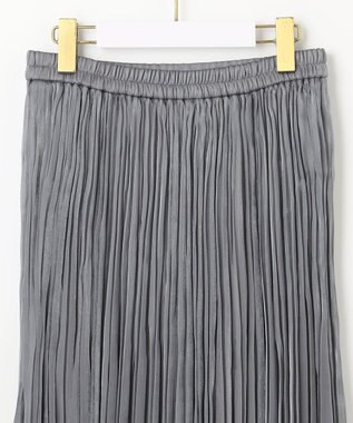 ANY SIS 【洗える】オーロラプリーツ スカート シルバーグレー